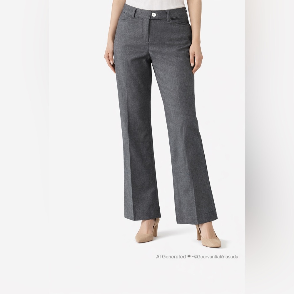 Nine & Company Size 10 Gray Stretch Dress Jeans Casual Friday